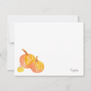 Three Pumpkins Card