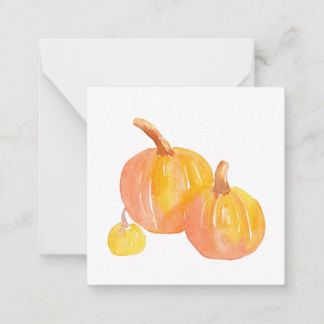 Three Pumpkins Card (Front)