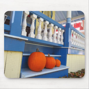 Three Pumpkins on a Step - Martha's Vineyard Mouse Mat
