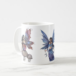 Three Purple and Blue Fairies by Molly Harrison Coffee Mug