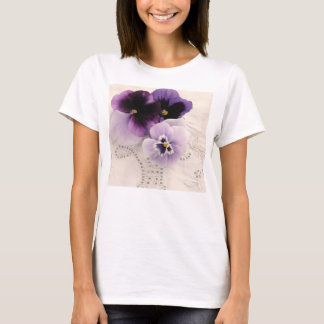 Three purple pansies T-Shirt