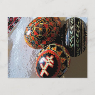 Three Pysanky Postcard
