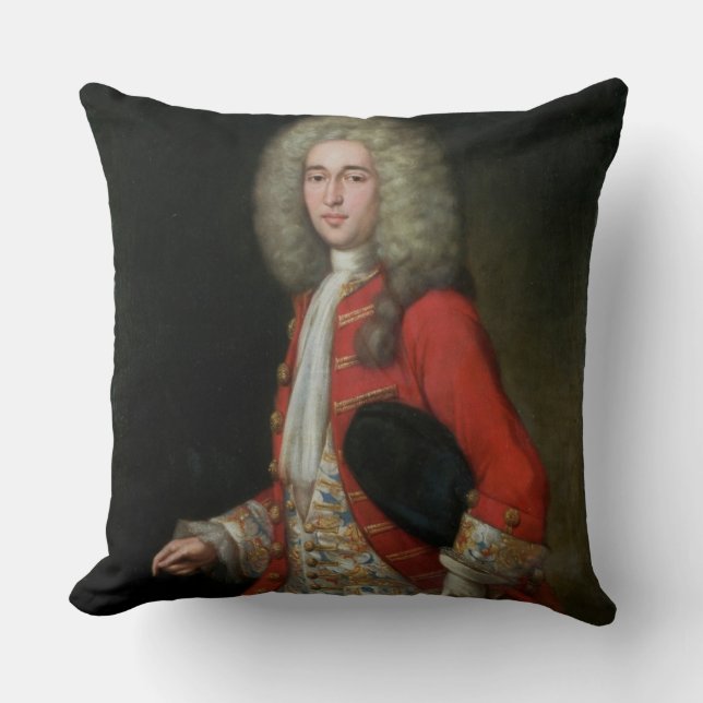 Three-Quarter Length Portrait of a Gentleman Weari Cushion (Front)