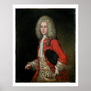 Three-Quarter Length Portrait of a Gentleman Weari Poster