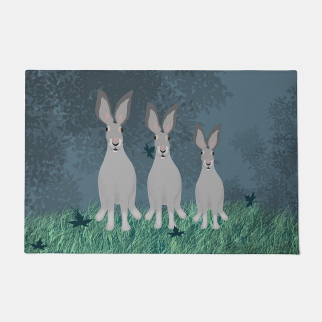 Three Rabbits Doormat (Front)