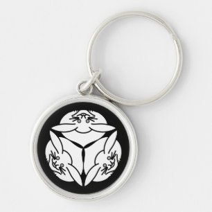 Three rabbits key ring