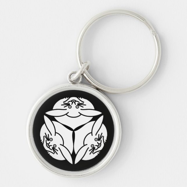 Three rabbits key ring (Front)