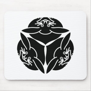 Three rabbits mouse mat