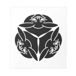 Three rabbits notepad