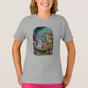 Three Rabbits & Three Turtles T-Shirt