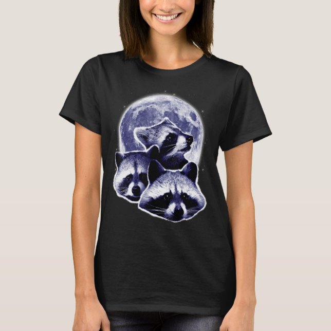 Three Racoon Moons  Wolves Parody T-Shirt (Front)