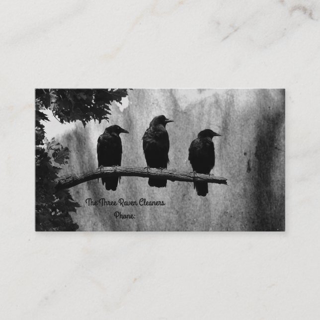 Three Ravens Business Card (Front)