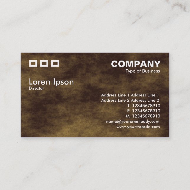 Three Rectangles - Planetary Terrain Texture Business Card (Front)