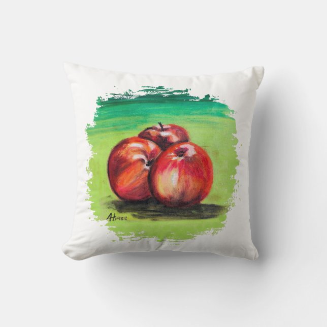 Three Red Apples Cushion (Front)