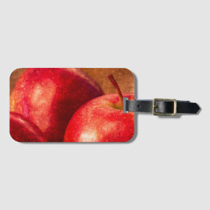 Three Red Apples Luggage Tag
