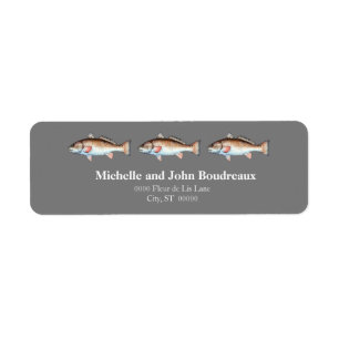 Three Redfish on Grey