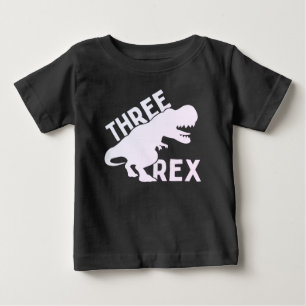 Three Rex 3 rd Birthday Shirt,Three Year Olds Baby T-Shirt