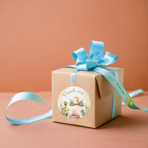 Three-Rex Dinosaur 3rd Birthday Classic Round Sticker