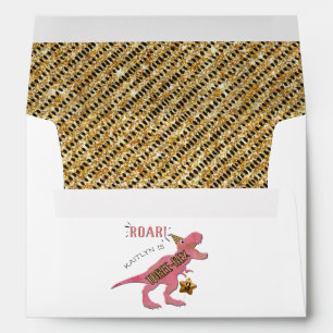 Three-Rex Dinosaur 3rd Birthday Envelope