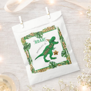 Three-Rex Dinosaur 3rd Birthday Favour Bags