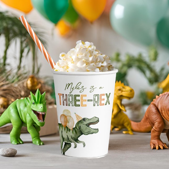Three-Rex Party Paper Cups (Creator Uploaded)