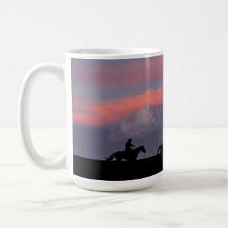 Three Riders, One Horizon Coffee Mug