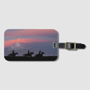 Three Riders, One Horizon Luggage Tag
