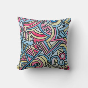 Three Ring Circus-Modern Geometric Art Cushion