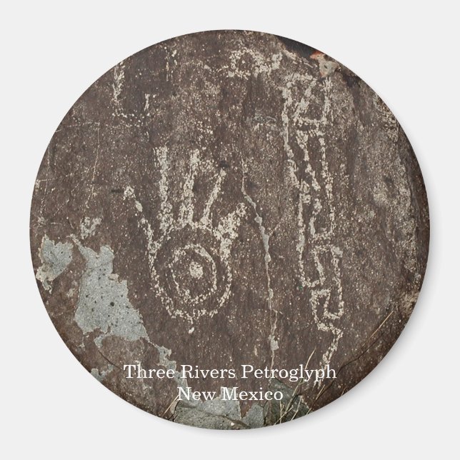 Three Rivers Petroglyph Magnet (Front)