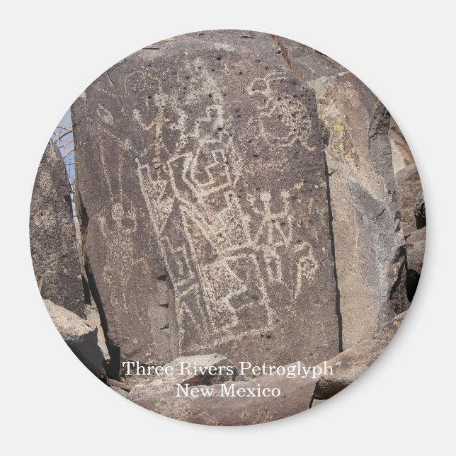 Three Rivers Petroglyph Magnet (Front)