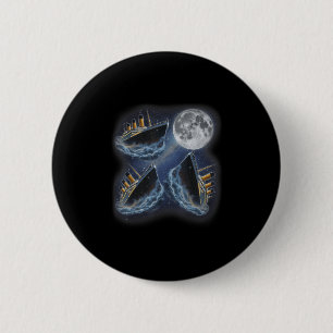 Three Rms Titanic Moon 3 Howling At Moon Funny Wei 6 Cm Round Badge