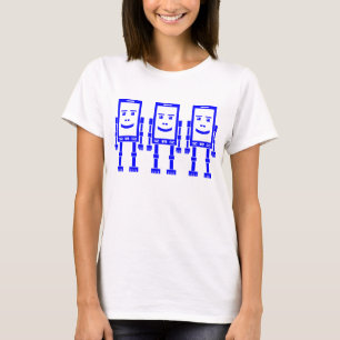Three Robo Phones - Blue T-Shirt