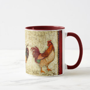 Three Roosters Mug