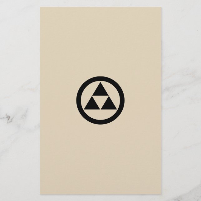 three round scales stationery (Front)