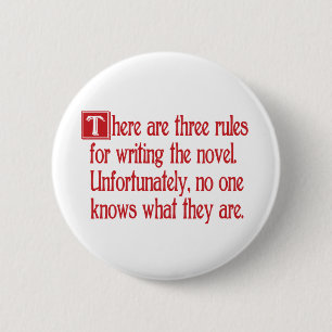 Three Rules 6 Cm Round Badge