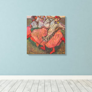 Three Russian Dancers by Edgar Degas Canvas Print