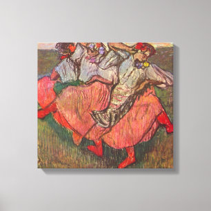 Three Russian Dancers by Edgar Degas Canvas Print