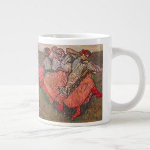 Three Russian Dancers by Edgar Degas Large Coffee Mug