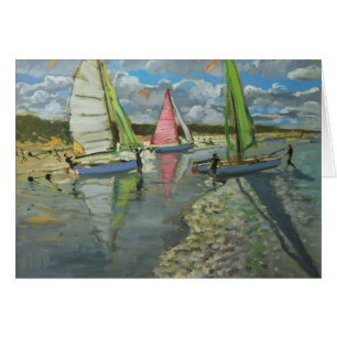 Three Sailboats Bray Dunes France