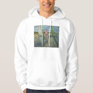 Three Sailboats Bray Dunes France Hoodie