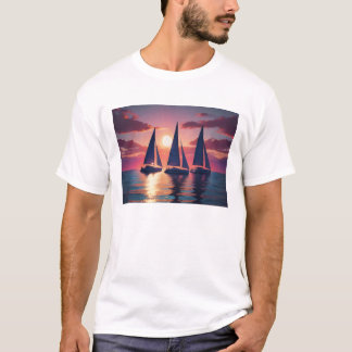 Three Sailing Amigos  T-Shirt