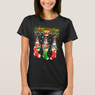 Three Santa Reindeer Elf Entlebucher Mountains In T-Shirt