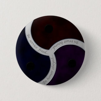 Three Sayings Triskele 6 Cm Round Badge