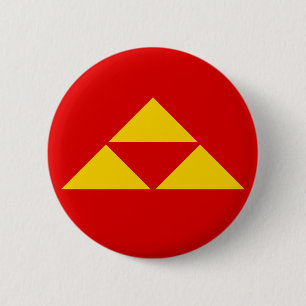 Three scales Mitsu-uroko 6 Cm Round Badge