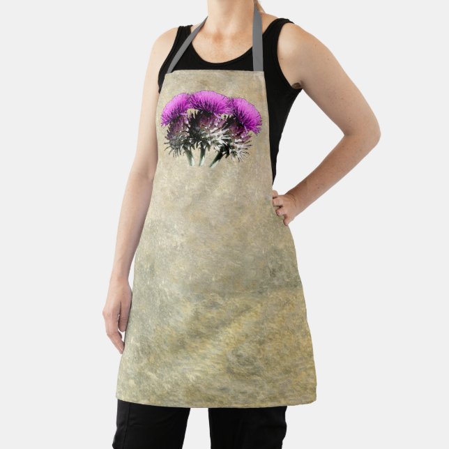 Three Scottish Thistles Apron (Insitu)