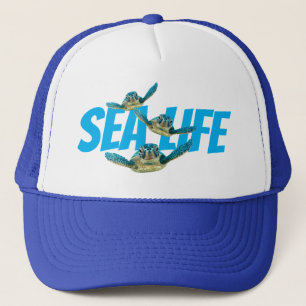 Three  Sea Turtles "Sea Life" Trucker Hat