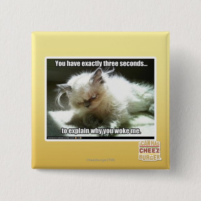 Three seconds 15 cm square badge (Front)