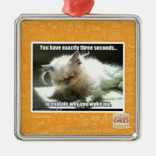 Three seconds metal tree decoration