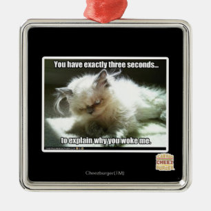 Three seconds metal tree decoration