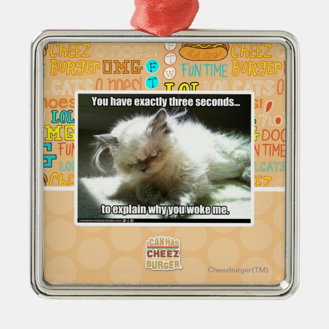 Three seconds metal tree decoration (Front)